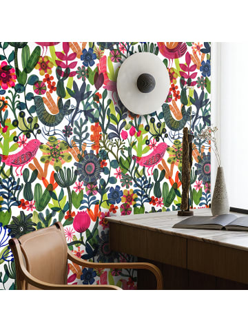 WALLPAPERS4BEGINNERS Tapete Botanisch in Mehrfarbig - (W) 200 × (L) 280 cm
