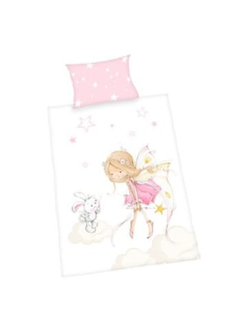 Baby Best® Renforcé Wende-Bettwäsche Little Fairy 40x60 / 100/135 cm in Rosa