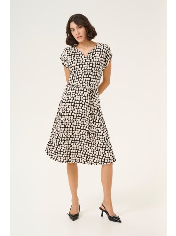 Kaffe Kleid KAbella Regular fit in Black_Sand Graphic Dot