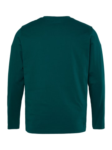 Men Plus Kurzarm T-Shirt in tannengrün