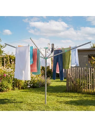 SONGMICS Wäscheständer Bunji in Silbern - (B)139.2 x (H)182 x (T)139.2 cm