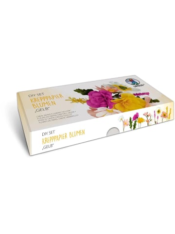 URSUS DIY Set Krepppapier Blumen "GELB" - ab 3 Jahren