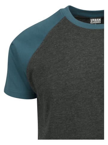 Urban Classics T-Shirt in charcoal/teal