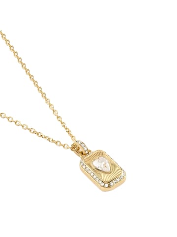 Guess Damen-Kette Love Tag Goldfarben