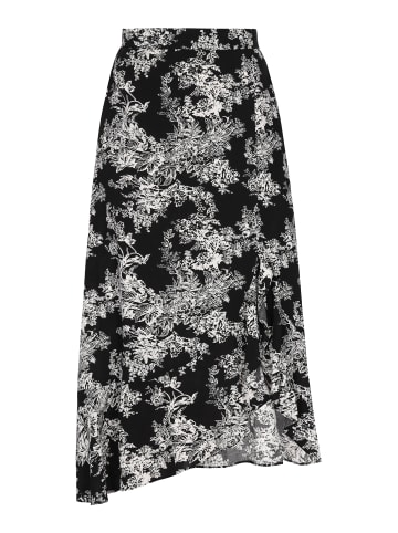 Usha Women Skirt in black white