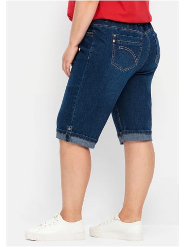 sheego Jeans-Bermudas in blue Denim