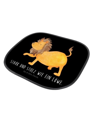 Mr. & Mrs. Panda Autosonnenschutz Sternzeichen Löwe mit Spruch in Schwarz