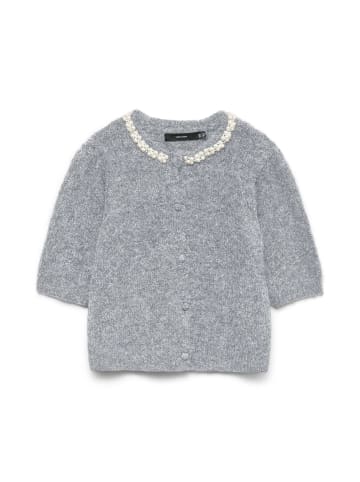 Vero Moda Strickjacke in Medium Grey Melange