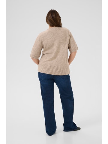KAFFE curve Strickjacke KCrosa Regular fit in Feather Gray Melange