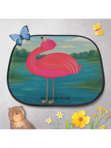 Mr. & Mrs. Panda Sonnenschutz Auto Flamingo Stolz Design ohne Sp... in Weiß