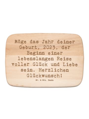Mr. & Mrs. Panda Schneidebrett Spruch 2023 Geburtstag mit Spruch in Transparent