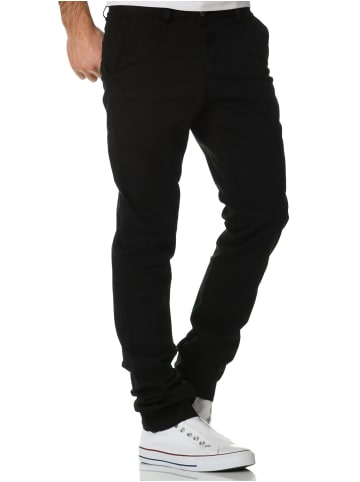 Amaci&Sons Slim Fit Chino mit Stretch WASHINGTON in Schwarz