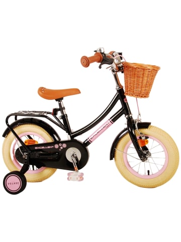 Volare Kinderfahrrad Excellent für Mädchen 12 Zoll Kinderrad in Schwarz 3 Jahre