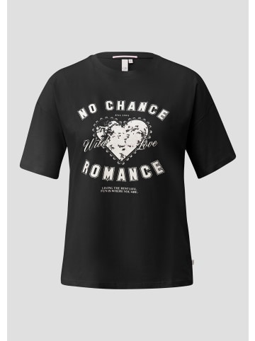 QS T-Shirt in 99D0_schwarz