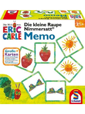 Schmidt Spiele Spiel - Die kleine Raupe Nimmersatt, Memo (Kinderspiel)