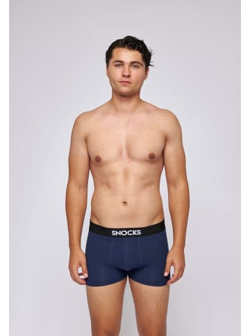 SNOCKS Boxershorts aus Bio-Baumwolle 6 Stück in Blau