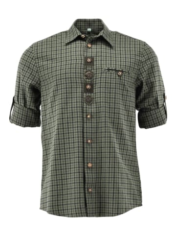 OS-Trachten Jagdhemd Daufam in oliv