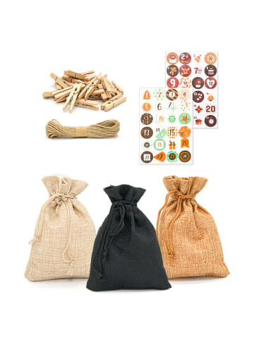 DuneDesign Adventskalender zum Selbstbefüllen braun