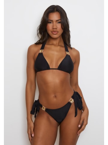 Moda Minx Bikini-Hose Amour Tie Side Brazilian in Black Gold