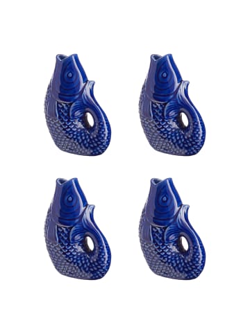 Butlers Mini-Vase KOI 4er-Set in Blau