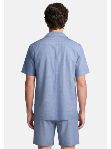 Seidensticker Pyjama Classic Fil a Fil in Nightblue