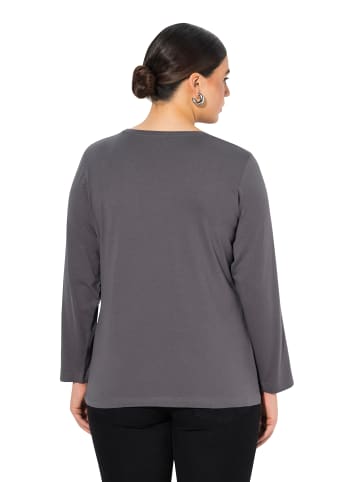 Ulla Popken Shirt in graphitgrau