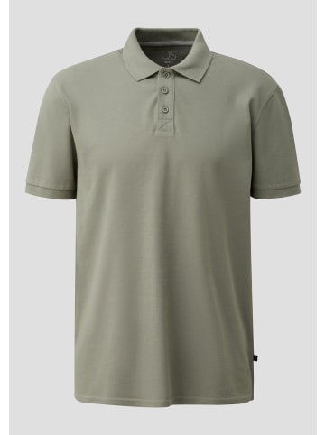 QS Polo-Shirt in 7380_olivgrün