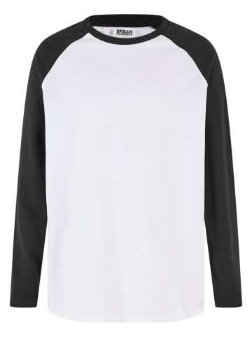 Urban Classics Longsleeves in white/black