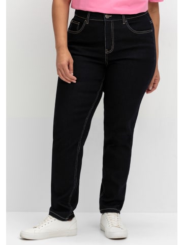 sheego Jeans in blue black denim