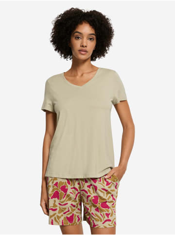 Hanro T-Shirt Sleep & Lounge in olive stem