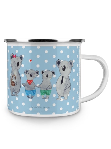 Mr. & Mrs. Panda Tasse Koala Familie zwei ohne Spruch in Blau Pastell