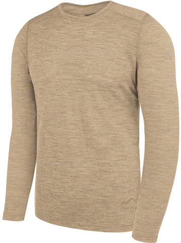 Normani Outdoor Sports Herren Merino Langarm Melbourne in Beige