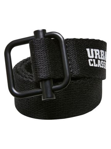 Urban Classics Urban Classics Unisex Industrial Canvas Belt Kids 2-Pack in black/red