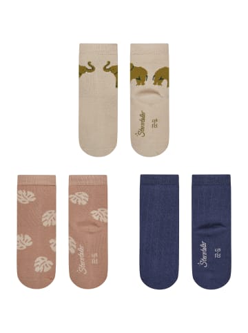 Sterntaler Socken 3er-Pack Elefant in beige