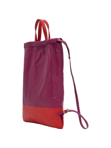 DuDu Linosa Daypack Leder 42 cm fuchsia