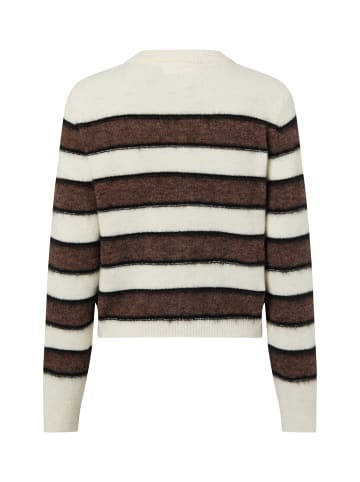 SAMSOE & SAMSOE Strickjacke Sacian in ecru schoko - 0001