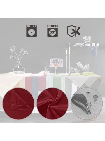 Erwin Müller Tischläufer Madrid in weinrot