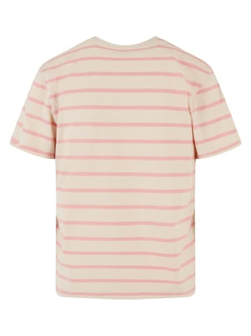 Urban Classics Urban Classics T-Shirts in lemonadepink/whitesand