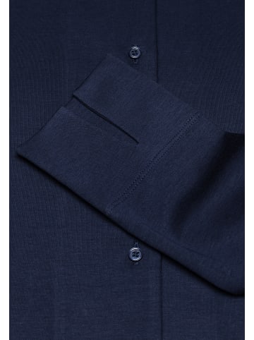 Vincenzo Boretti Bluse tailliert in dunkelblau