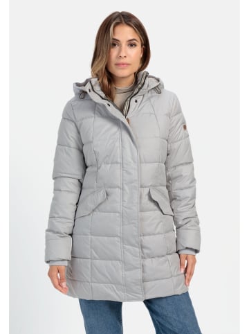 Camel Active Gesteppte Jacke mit abnehmbarer Kapuze in Grau