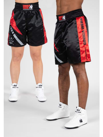 Gorilla Wear Boxing shorts - Hornell - Schwarz/Rot