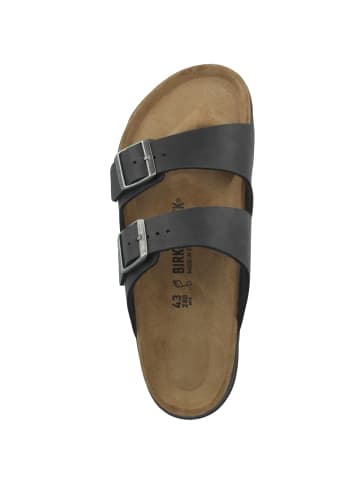 Birkenstock Sandale Arizona CT geöltes Nubukleder normal in schwarz