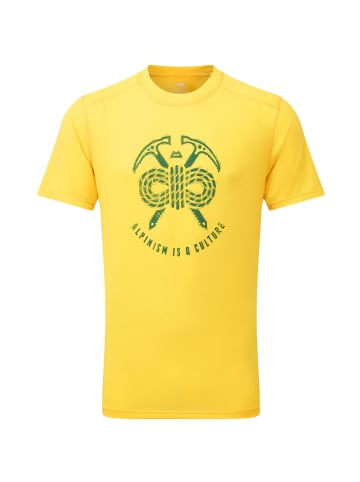 MOUNTAIN EQUIPMENT T-Shirt M HEADPOINT ALPINISM TEE in Gelb