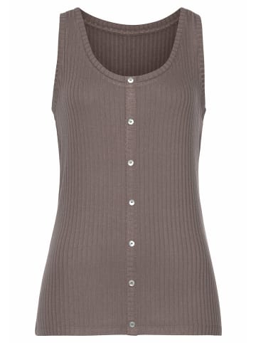 Vivance Ripptanktop in taupe