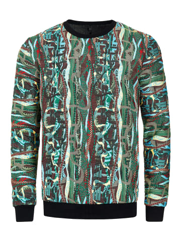 Rusty Neal Streetwear Sweater im 90er New York Style in Grün