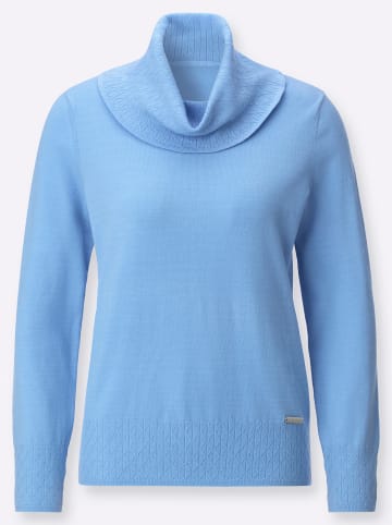 WITT WEIDEN Rollkragen-Pullover in himmelblau