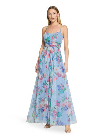 Vera Mont Abendkleid mit Blumenprint in Blue/Rosé