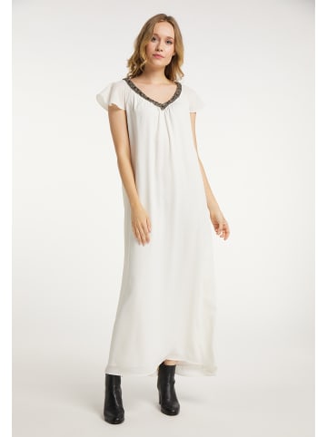 DreiMaster Damen Sommerkleid in Wollweiss