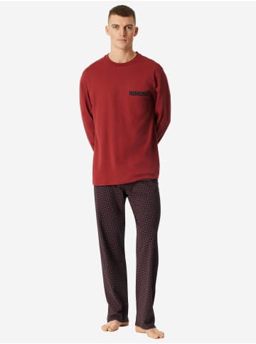 Schiesser Pyjama Comfort in Dunkelrot