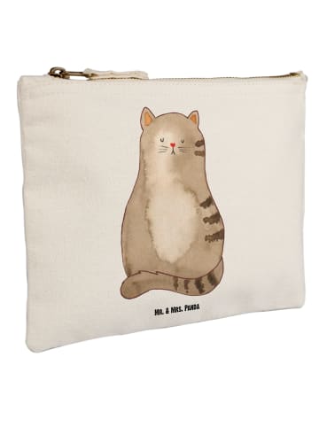 Mr. & Mrs. Panda Pouch Katze Sitzen ohne Spruch in Weiß